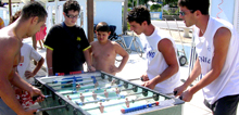 biliardino in spiaggia a igea marina