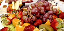 Buffet di frutta fresca nella pensione igea marina